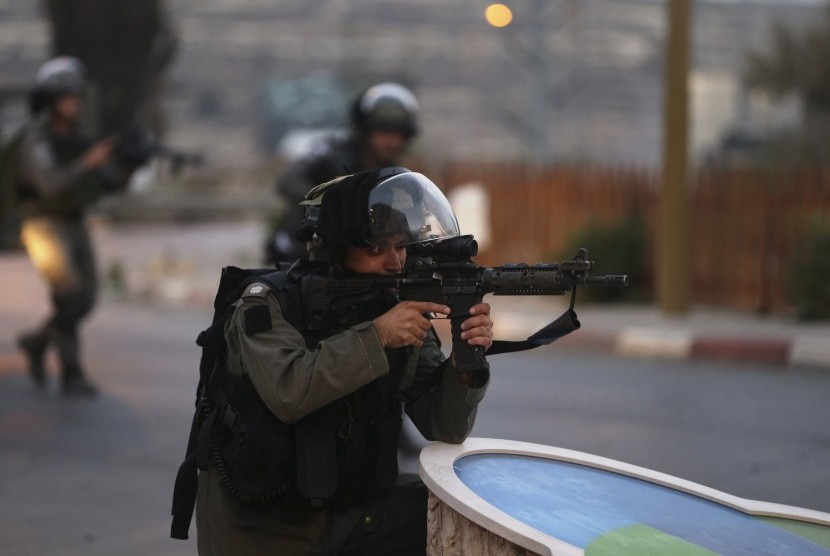 Seorang polisi di perbatasan Israel, ilustrasi