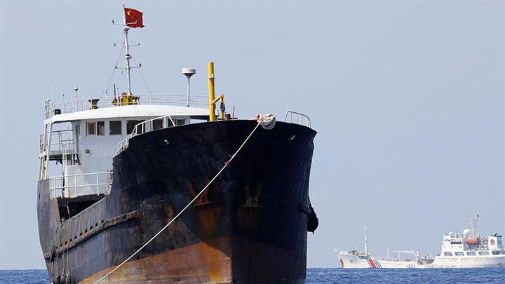 Ilustrasi kapal berbendera Cina. Rand.org