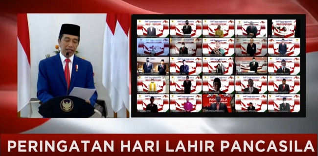 Presiden Joko Widodo peringati Hari Lahir Pancasila secara virtual