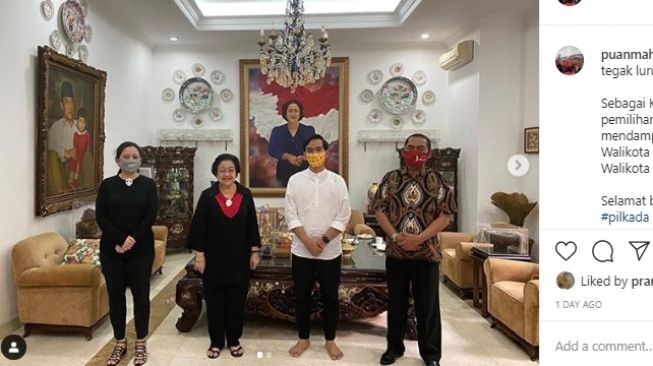 Jadi sorotan, Gibran Lepas Sepatu Saat Berkunjung ke Kediaman Megawati